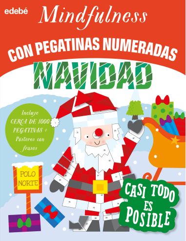 Mindfulness Con Pegatinas Numeradas: Navidad