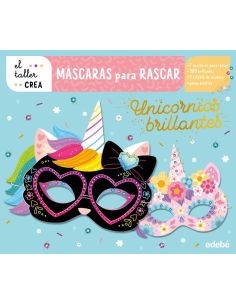 Máscaras Para Rascar. Unicornios Brillantes