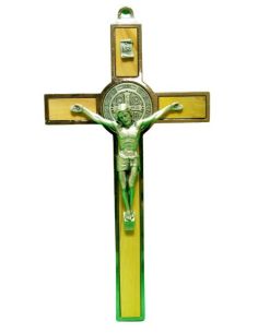 Cruz San Benito Olivo/Metal 20Cm