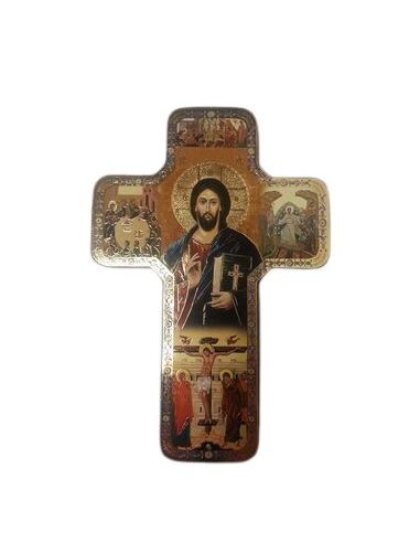 Cruz Madera Icono12X18Cm Pantocrator