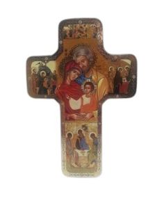 Cruz Madera Icono12X18Cm Sgda. Familia