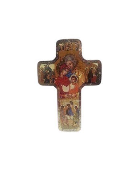 Cruz Madera Icono12X18Cm Sgda. Familia
