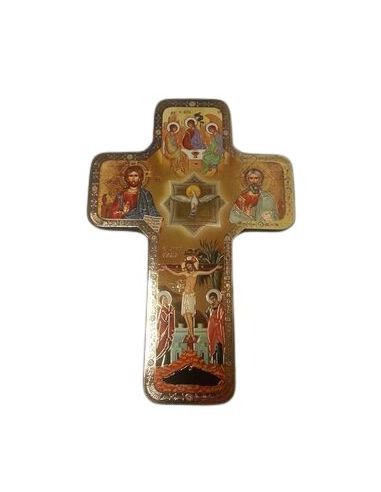 Cruz Madera Icono12X18Cm Trinidad