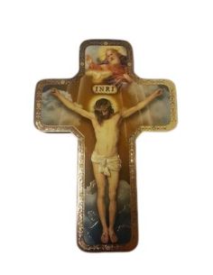 Cruz Madera Icono12X18Cm Cristo Crucificado
