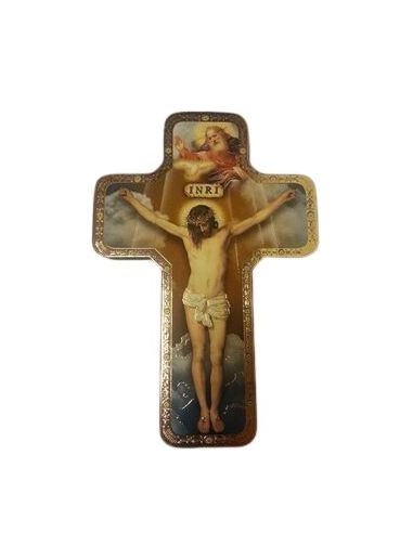 Cruz Madera Icono12X18Cm Cristo Crucificado