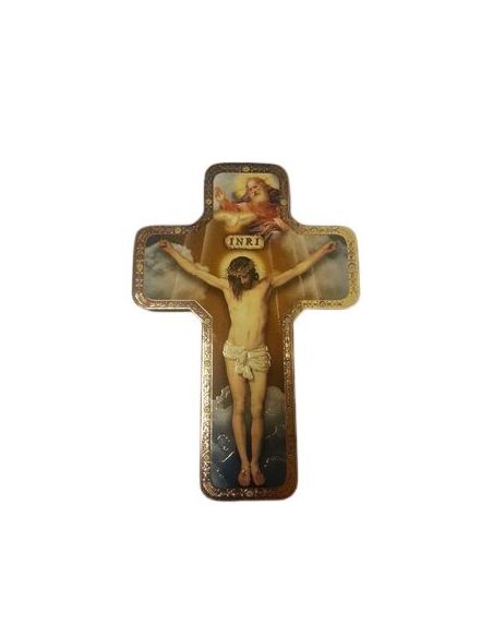 Cruz Madera Icono12X18Cm Cristo Crucificado