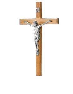 Cruz Olivo 4138 Cristo Plateado 25Cm