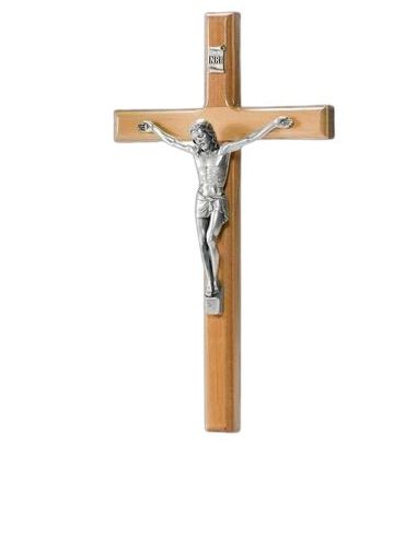 Cruz Olivo 4138 Cristo Plateado 25Cm