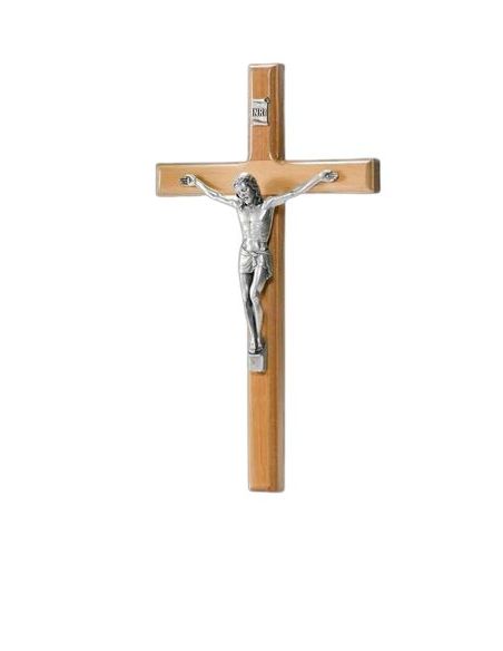 Cruz Olivo 4138 Cristo Plateado 25Cm