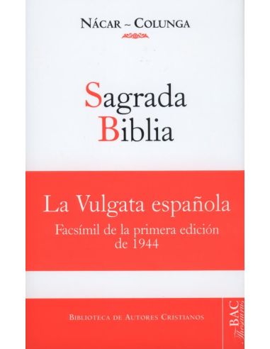 Sagrada Biblia Nacar Colunga