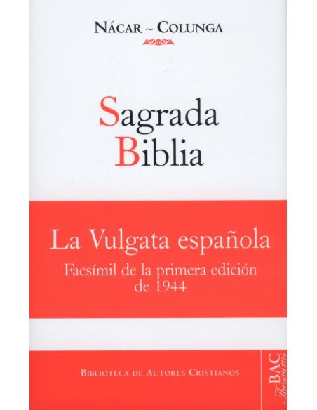 Sagrada Biblia Nacar Colunga