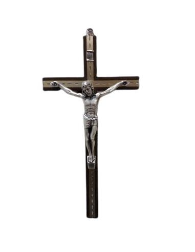 Cruz Madera Metal Lamina Dorada 30Cm