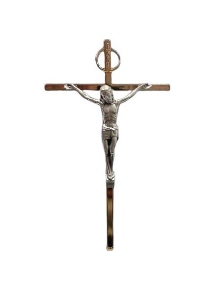 Cruz Metal Plateado 20Cm