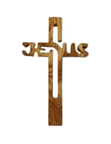 Crucifijo Olivo Calado Jesus 28Cm