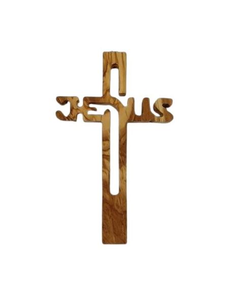 Crucifijo Olivo Calado Jesus 28Cm