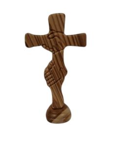 Cruz Olivo Amistad 11,5Cm Con Base