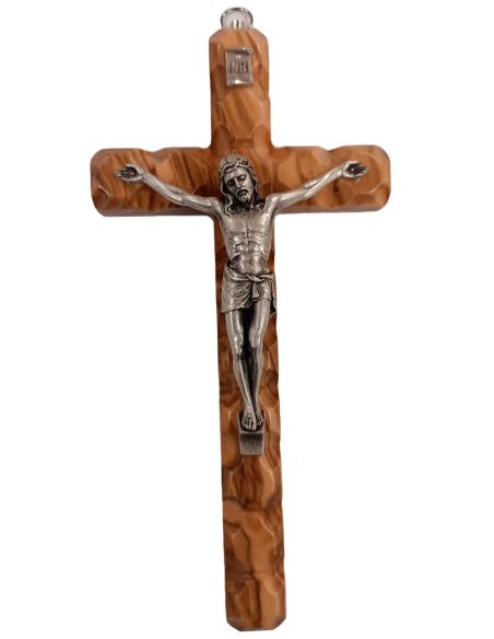 Cruz Olivo Labrado 20Cm Cristo Metal