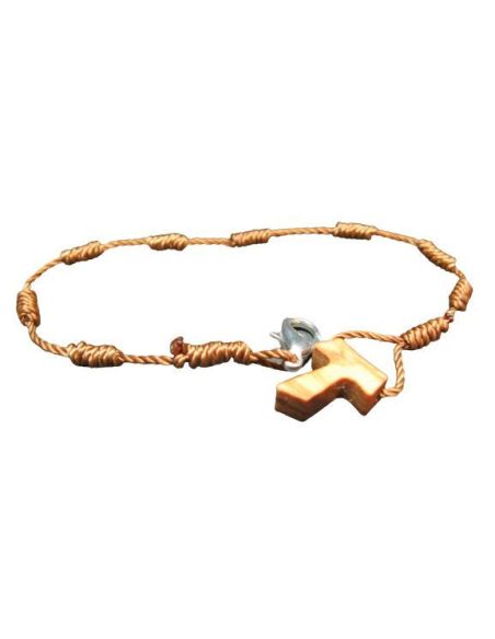Pulsera Nudos Cruz Tau|Libreriasalesiana