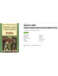 Nuevo Año Cristiano Obras Completa Rustica