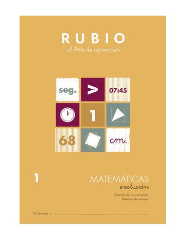 Matemáticas Evolución Rubio 1