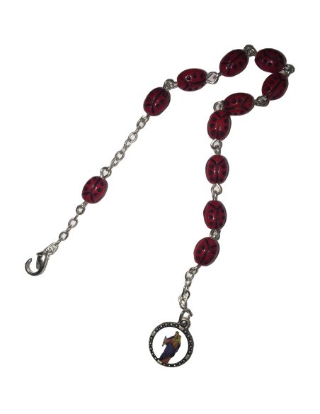 Pulsera Cristal Mariquitas Maria Auxiliadora