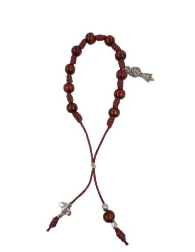 Pulsera Artesanal Denario V. Del Pilar Cereza