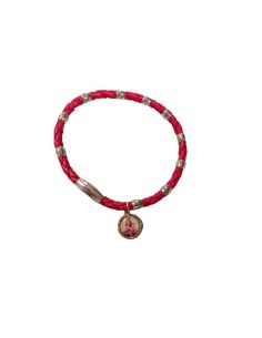 Brazalete Rojo Broche Iman  Virgen Del Carmen