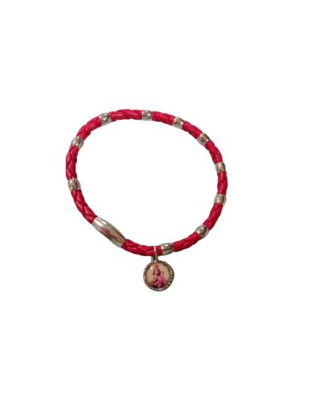 Brazalete Rojo Broche Iman  Virgen Del Carmen