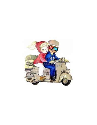 Olga Y Jorge En Vespa (Ferrandiz)