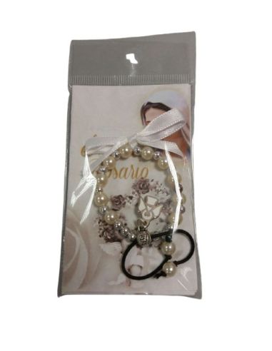 Brazalete Niños Santo Rosario Blanco