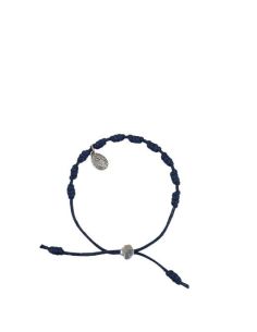 Pulsera Artesanal Denario Escapulario Azul
