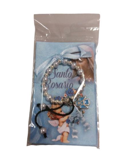 Brazalete Niños Santo Rosario Azul