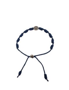 Pulsera Artesanal Denario San Benito Azul