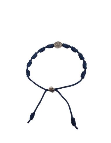 Pulsera Artesanal Denario San Benito Azul