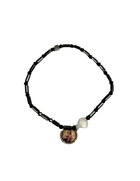 Brazalete Hematite Concha V. Del Carmen