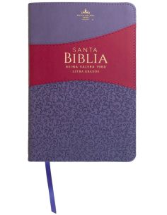 Biblia Rvr60 Tamaño Manual Letra Grande I/Piel Lila/Fucsia (Colección Banda)