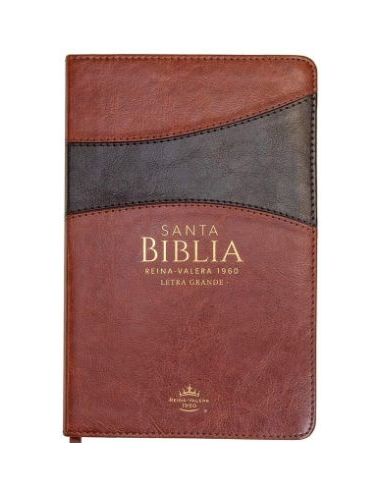 Biblia Rvr60 Tamaño Manual Letra Grande I/Piel Marrón/Marrón Con Índice (Colección Banda)