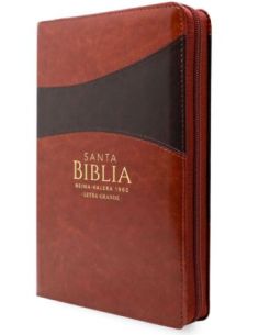 Biblia Rvr60 Tamaño Manual Letra Grande I/Piel Marrón/Marrón Con Cierre (Colección Banda)