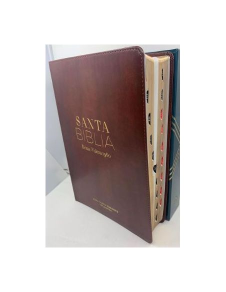 Biblia Rvr60 Letra Súper Gigante 19 Puntos I/Piel Marrón Con Índice