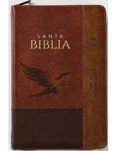 Biblia Rvr60 Tamaño Manual Letra Grande I/Piel Café/Café/Café Águila Cierre/Índice