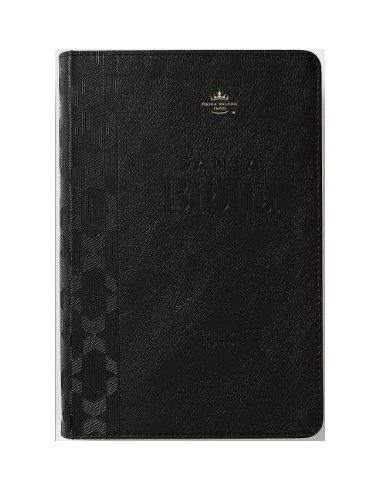 Biblia Rvr60 Tamaño Manual Letra Gigante I;Piel Negro Reina Valera