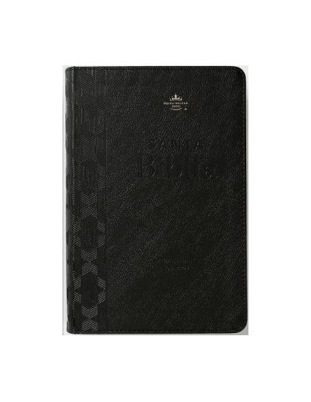 Biblia Rvr60 Tamaño Manual Letra Gigante I;Piel Negro Reina Valera