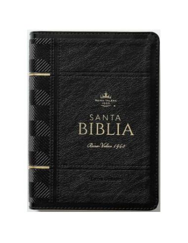 Biblia Rvr60 Tamaño Compacto Letra Grande I/Piel Negra