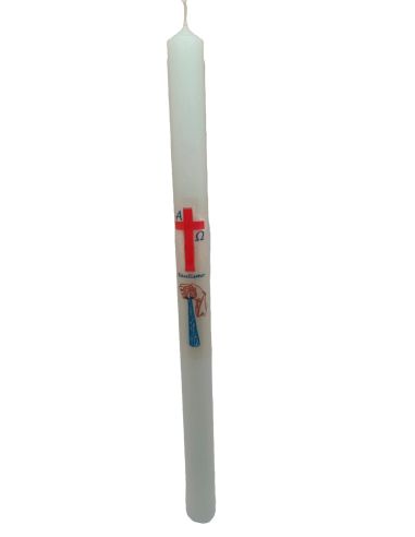 Vela Bautismo 20 Mm X 30 Cm (C=10)