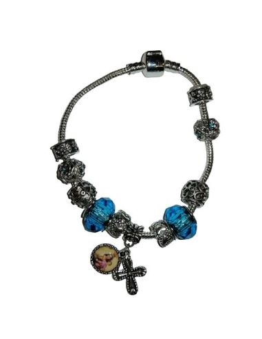Pulsera Metal Cristal Tuquesa Pandora Carmen