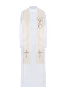 Estola Cristo Pastor Blanca