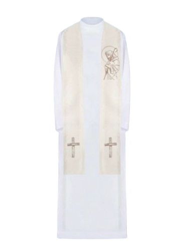 Estola Cristo Pastor Blanca|Libreriasalesiana