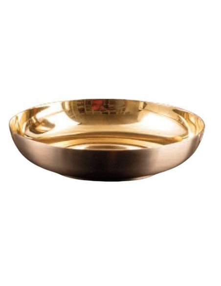 Copón Niquelado, Interior Dorado D 15 Cm