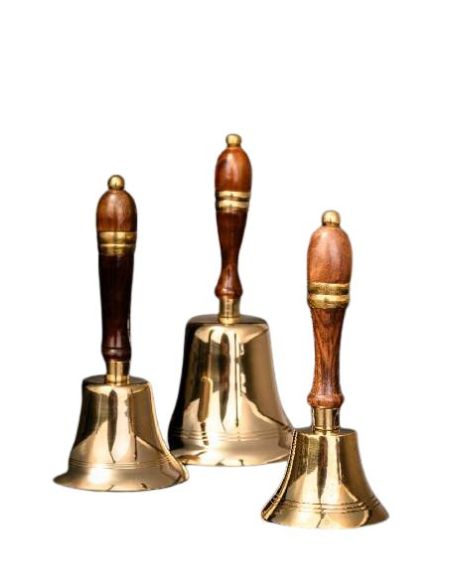 Campana Altar Asa Madera H 21 Cm