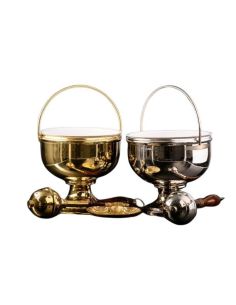 Hisopo Plateado Mango Madera L 29 Cm (Sólo Hisopo)